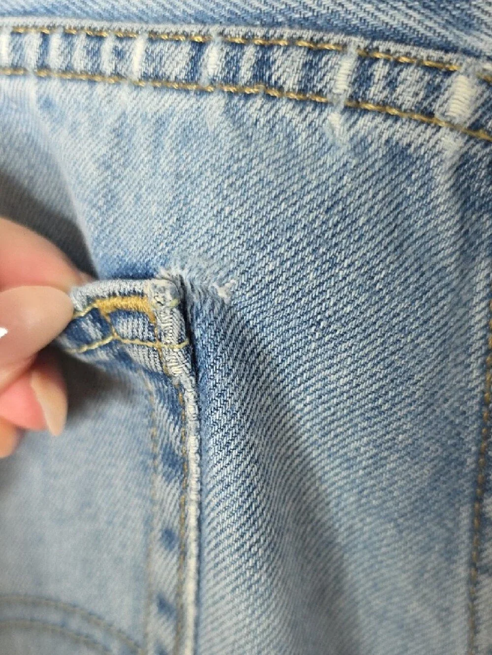 Levi's 505 Regular Straight Light Wash Denim Blue Jeans Mens 32x30 Vintage Vibe